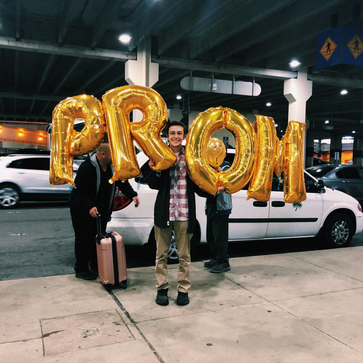 James asking Whitney to prom when she returned from Ecuador
