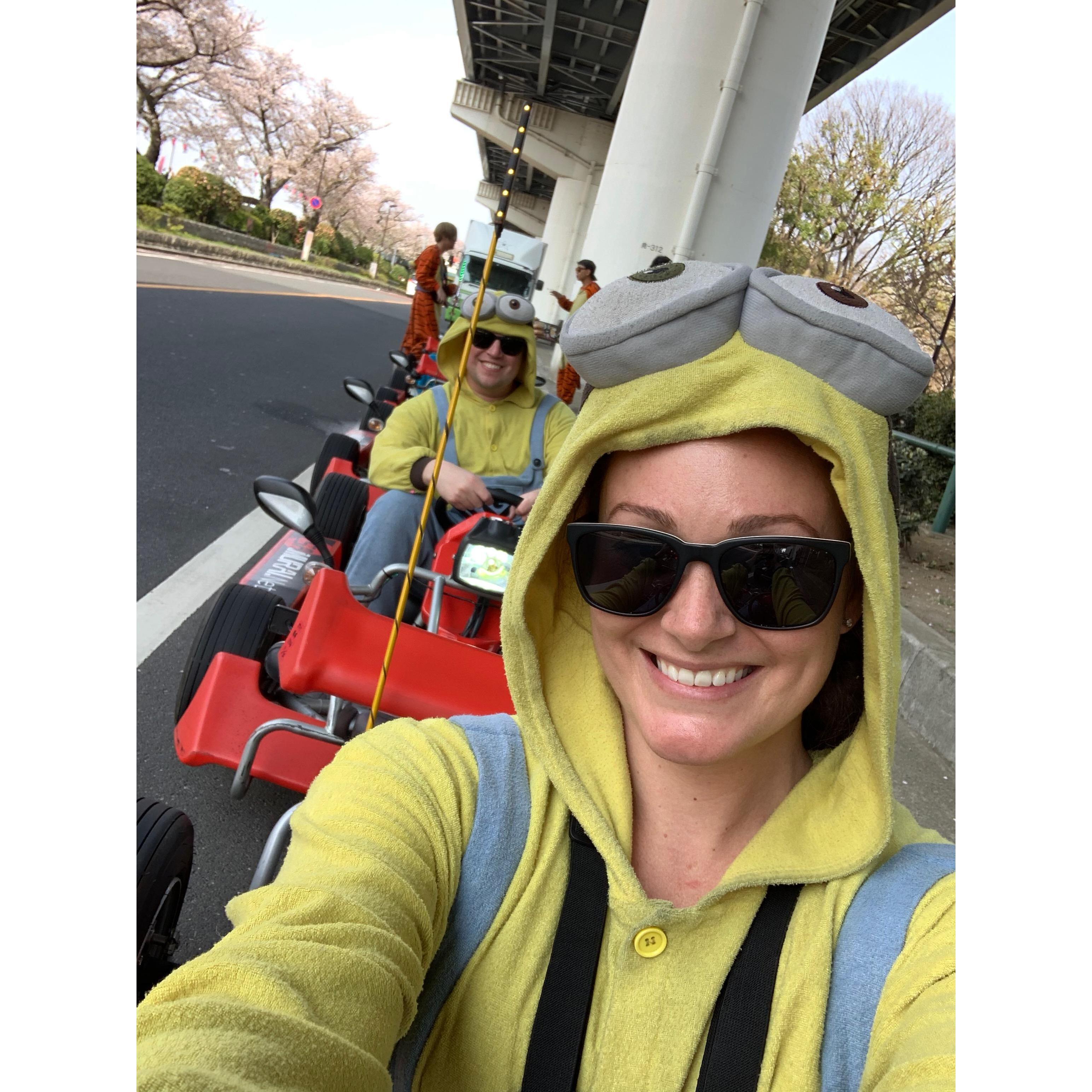 Minions go karting through Tokyo, 2019