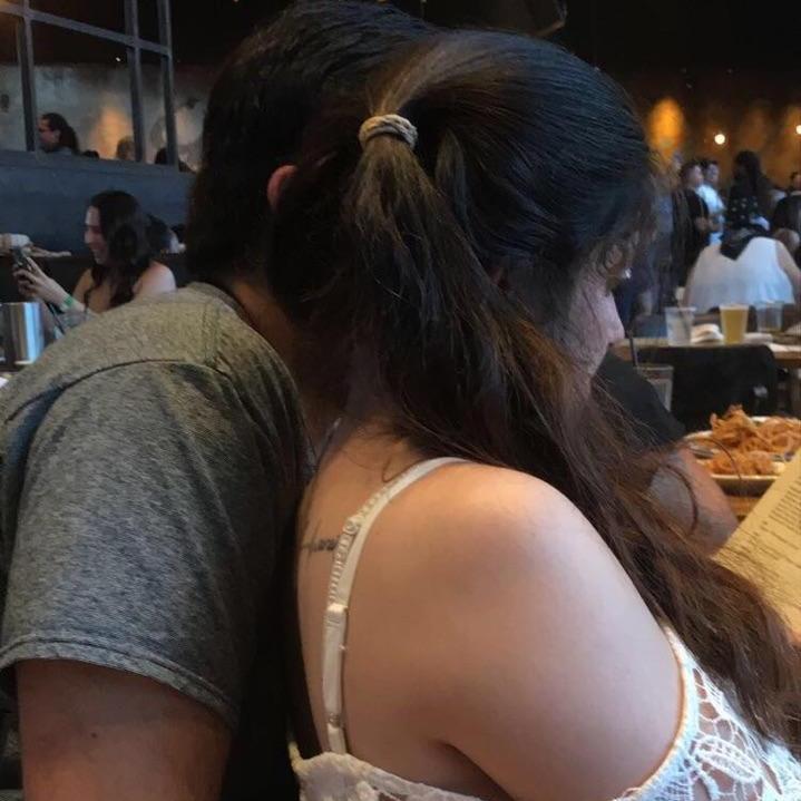 In his arms; where I feel at home.