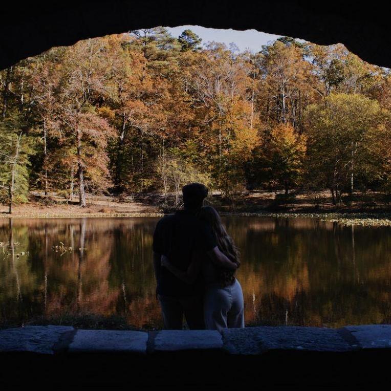 Engagement pictures! Taken October 2024, Forest Hill Park