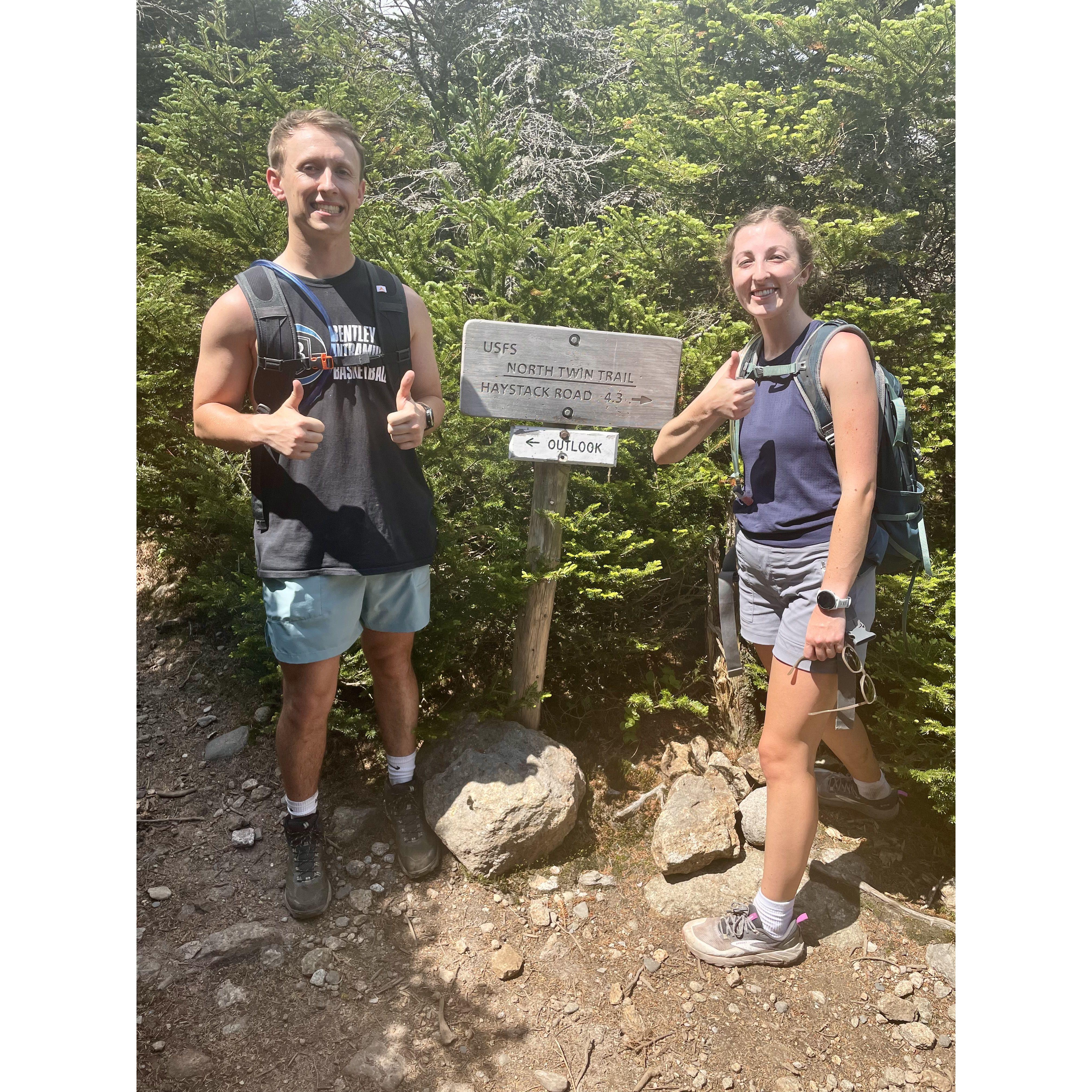 Twin peaks in Bethlehem, NH