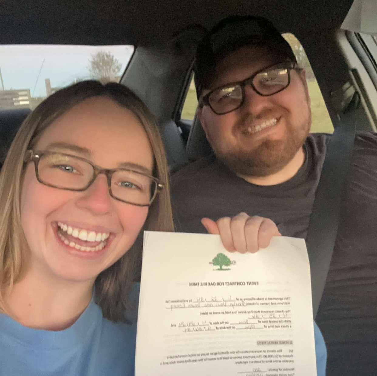 Wedding venue booked! ✅