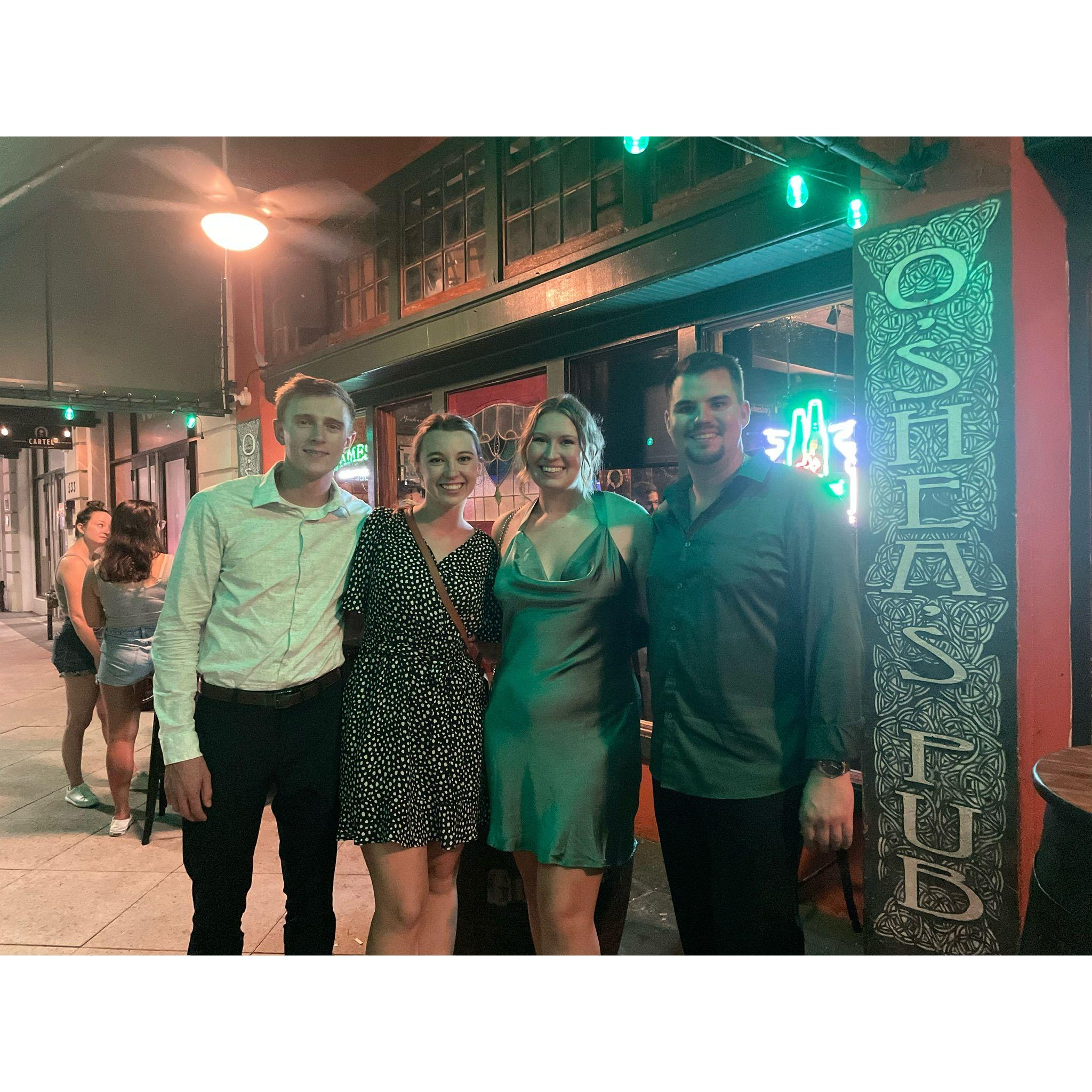 So grateful Olivia & Liam came down to Florida to celebrate with us for our engagement dinner!