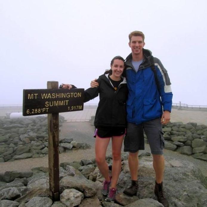 Our first of many trips up Mount Washington