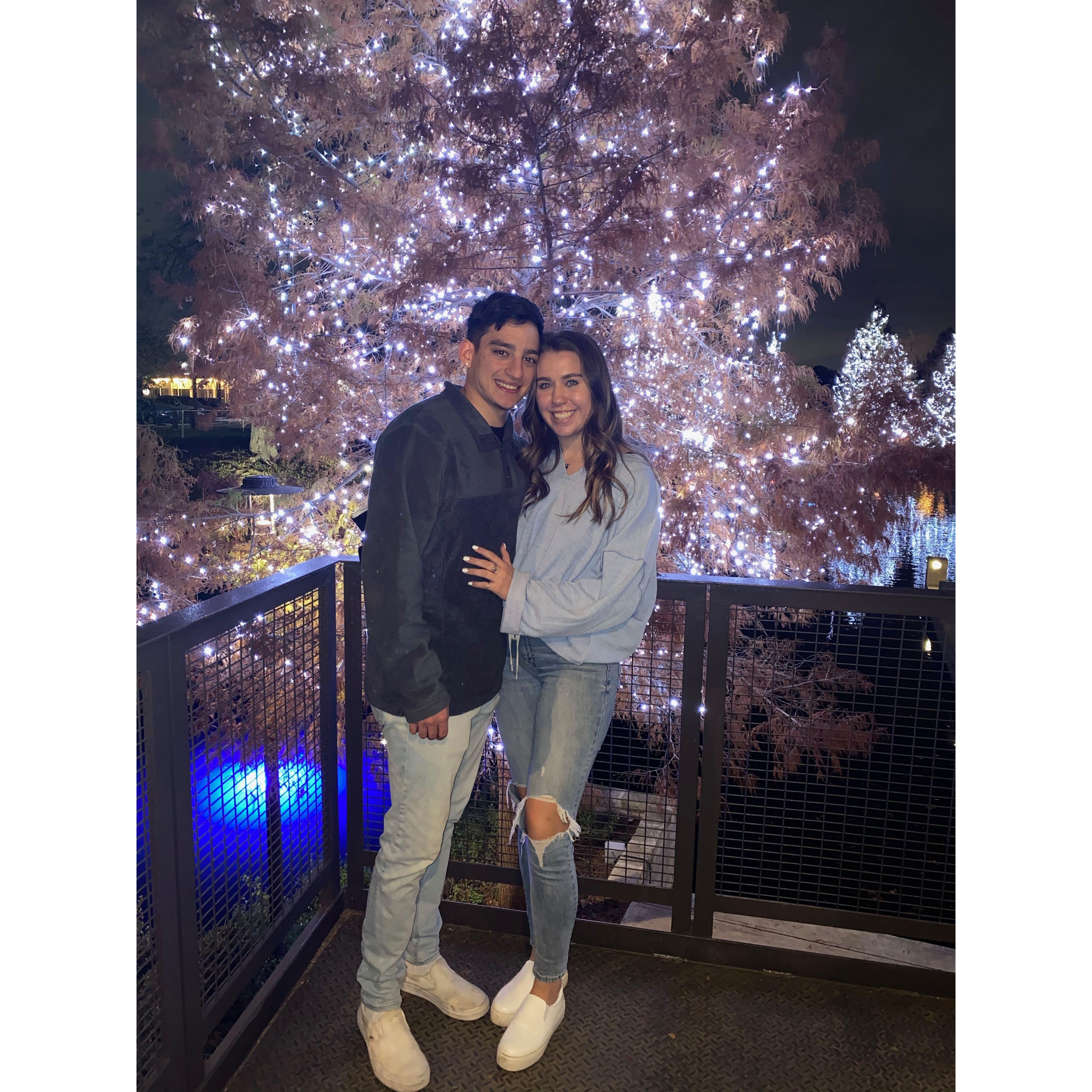 Our first Christmas together in 2020