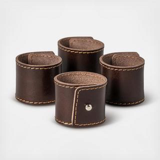 Leather Napkin Ring, Set of 4