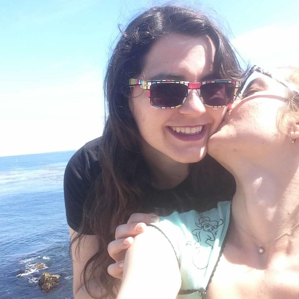 Visiting the beach in Monterey