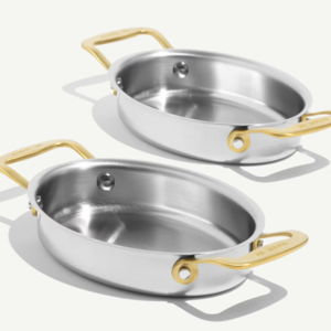 Stainless Steel Gratin Dishes - Antique Brass