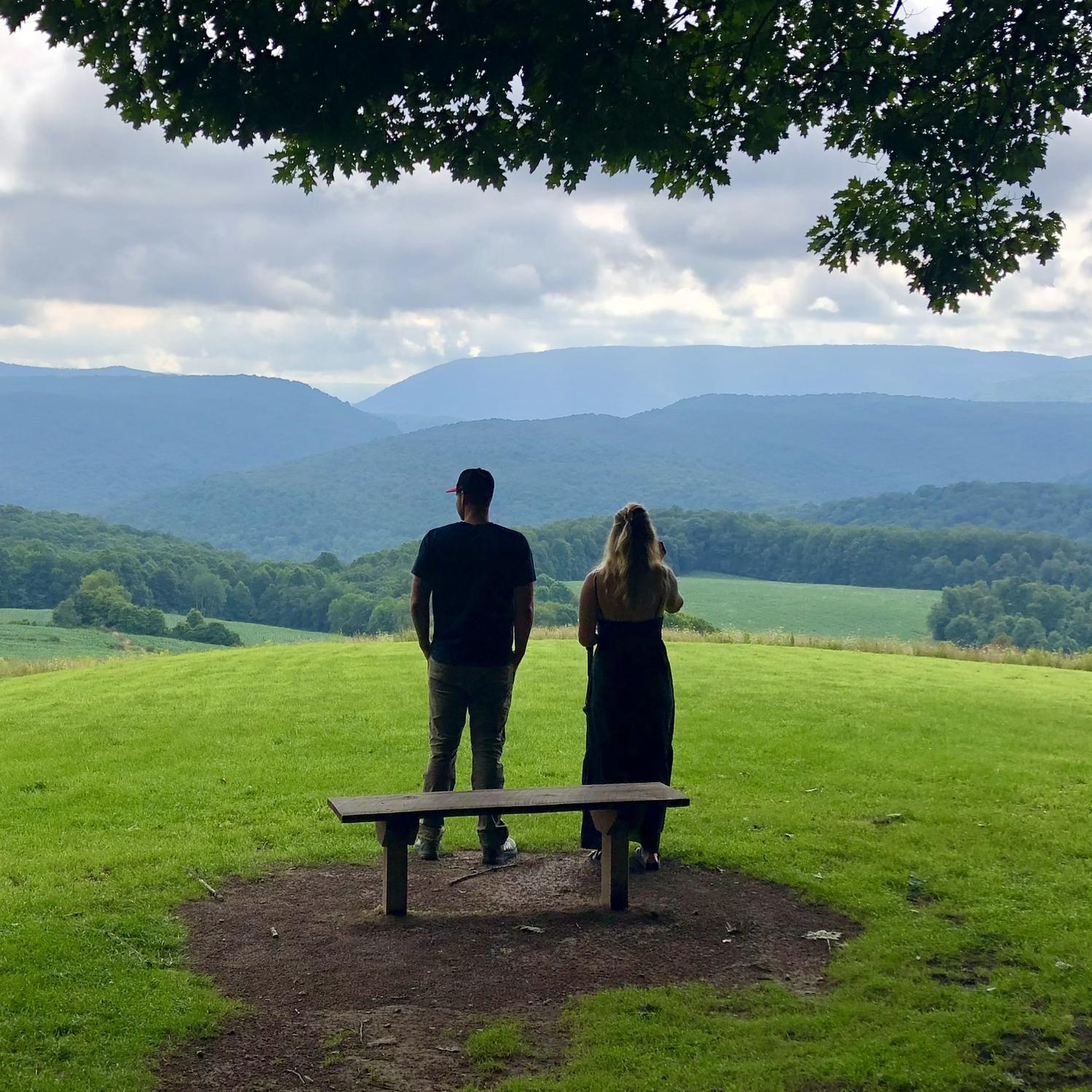 Us at Frank Lloyd Wright's Kentuck Knob