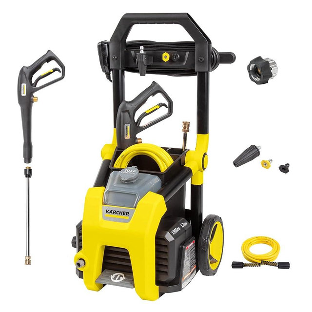 Kärcher - K1900PS - Max 2375 PSI - Electric Pressure Washer TruPressure - With 3 Spray Nozzles - Great for cleaning Cars, Siding, Driveways, Fencing and more - 1.2 GPM