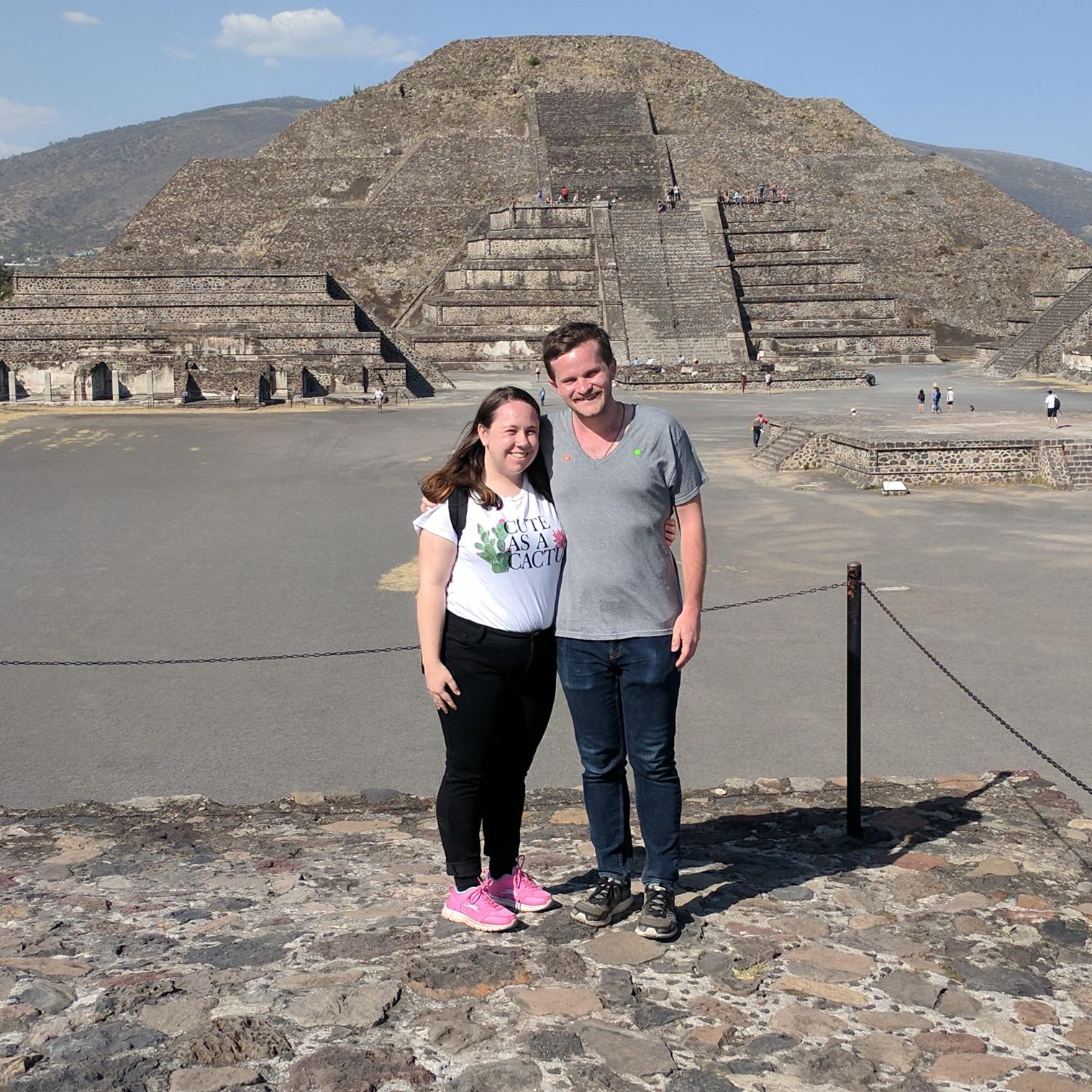 Getting sunburnt together all over the world! Specifically in Mexico in this picture.