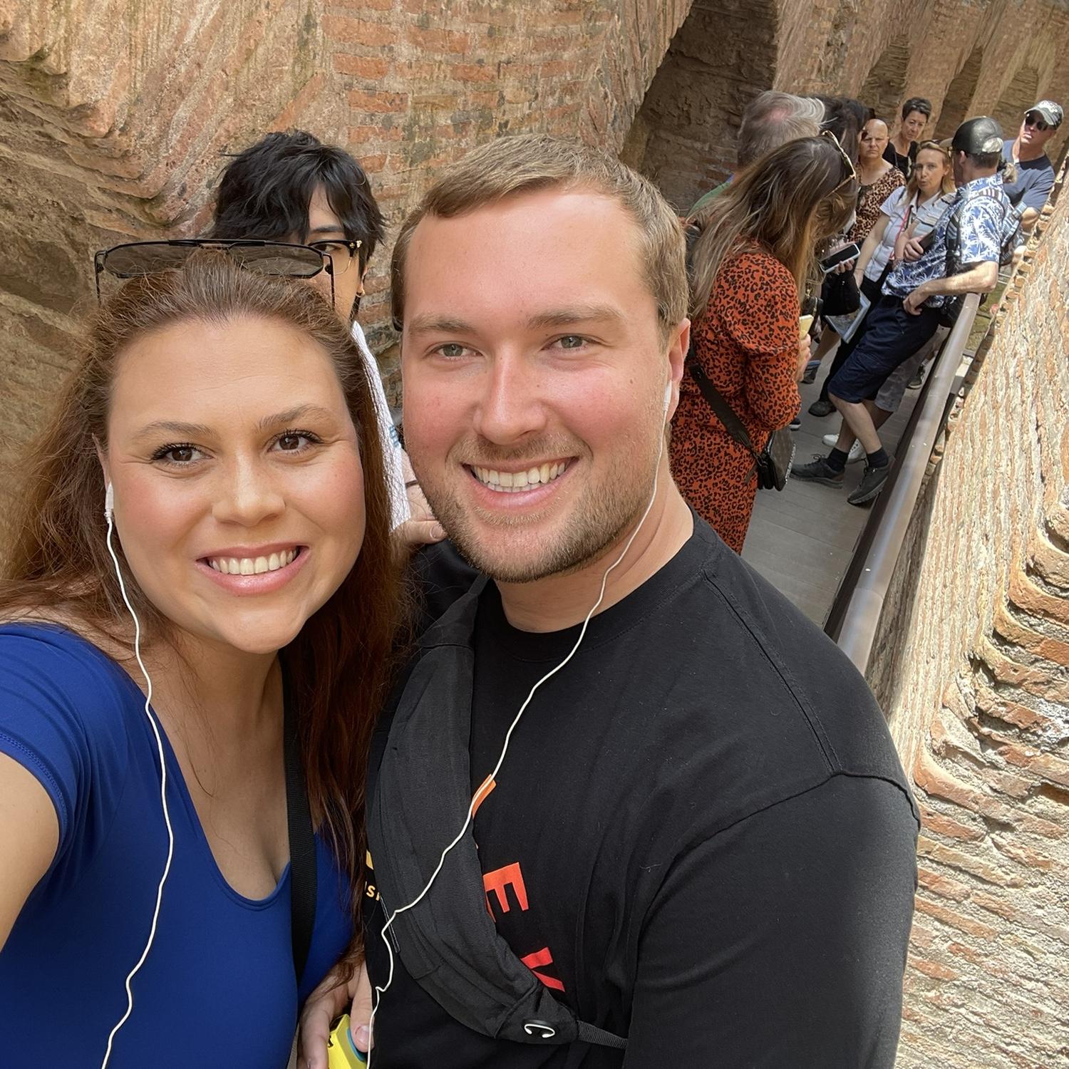 Touring the the underground of the Colosseum 2025