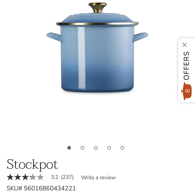 Le Creuset Stockpot- Chambray