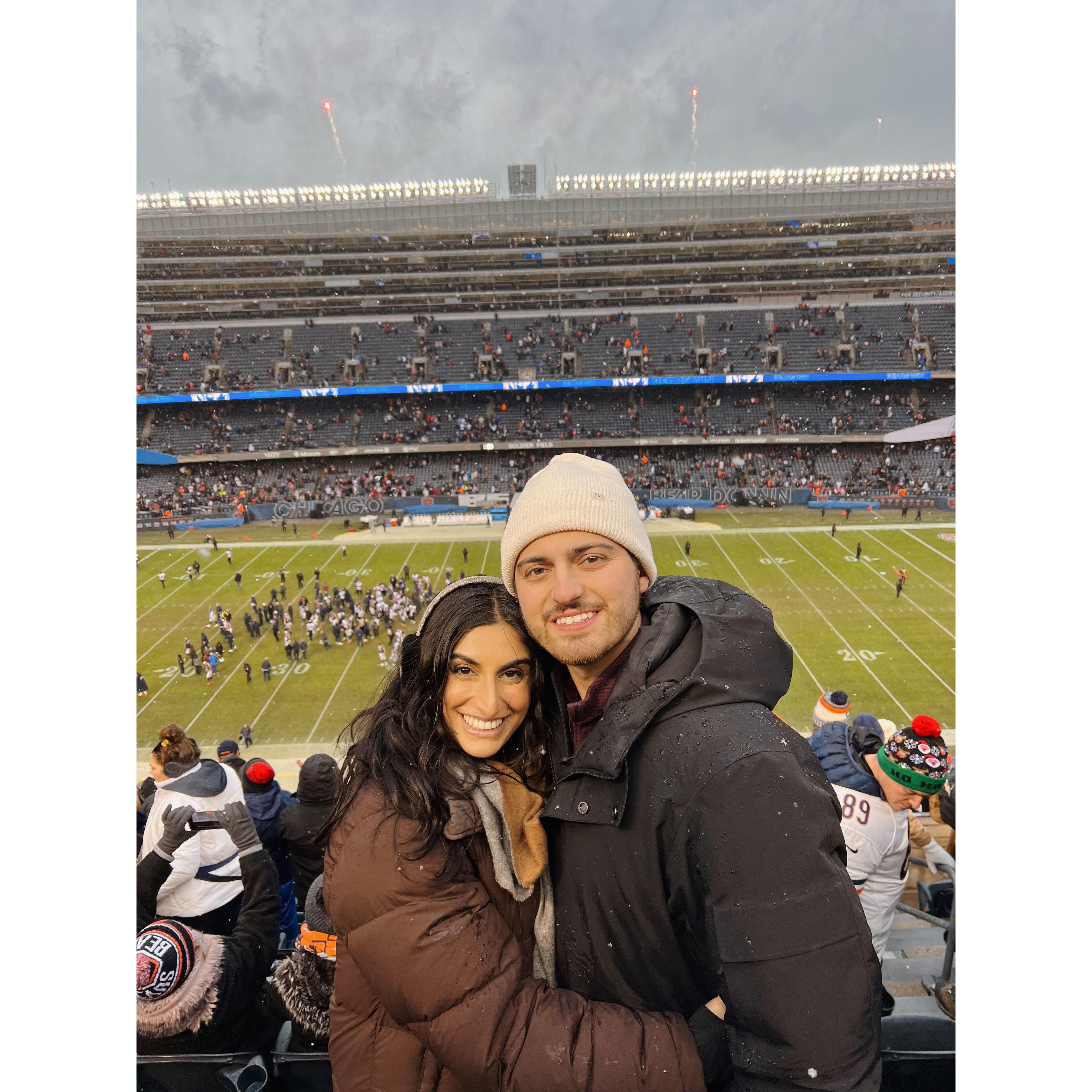 Chicago Bears game on New Year's Eve