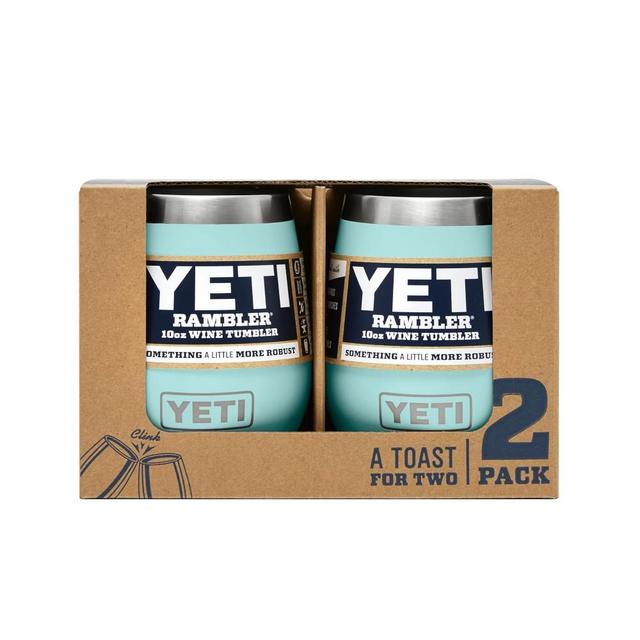 YETI Rambler Wine Glasses, 2 Pack, 10-Oz., Seafoam