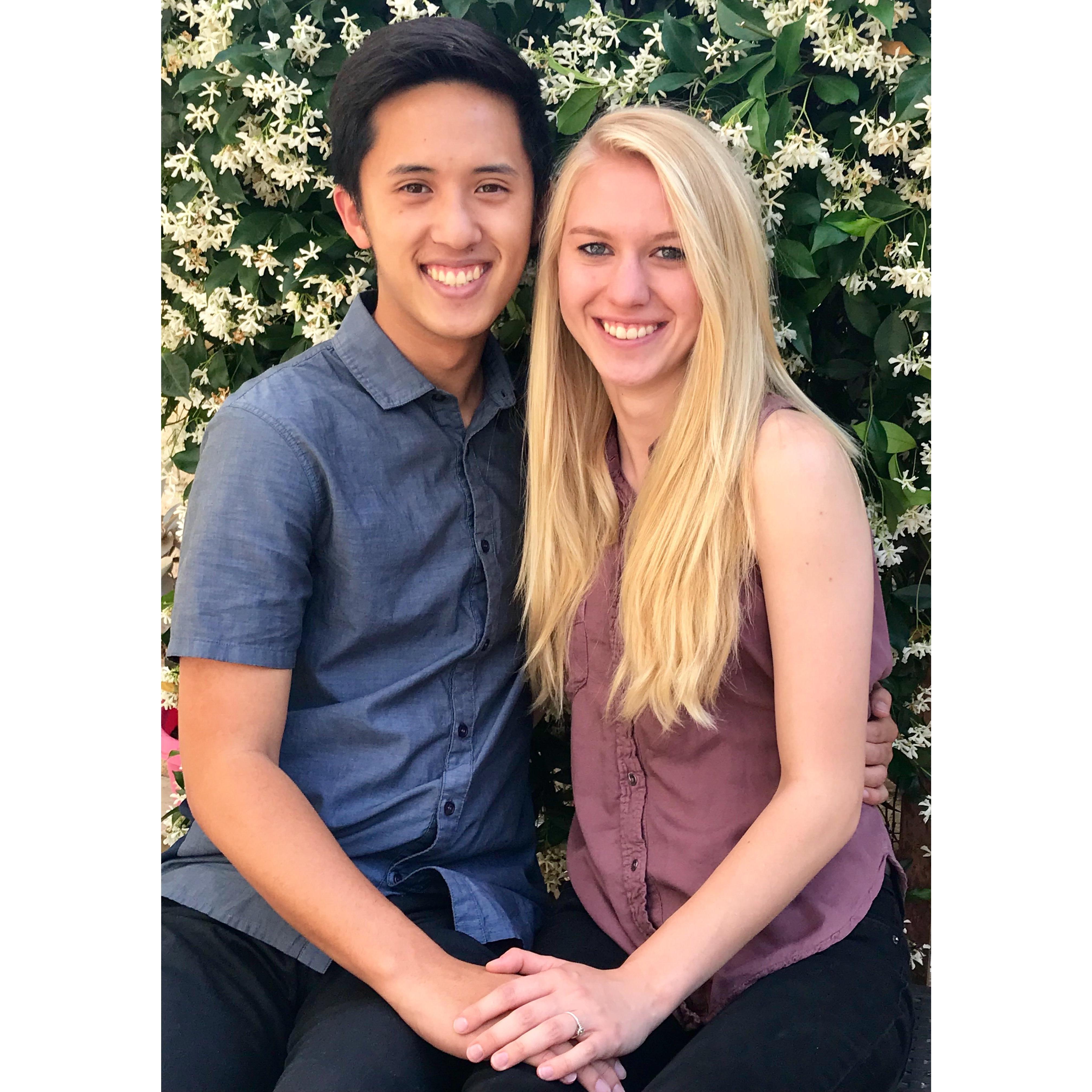 Our first year of dating out of four!