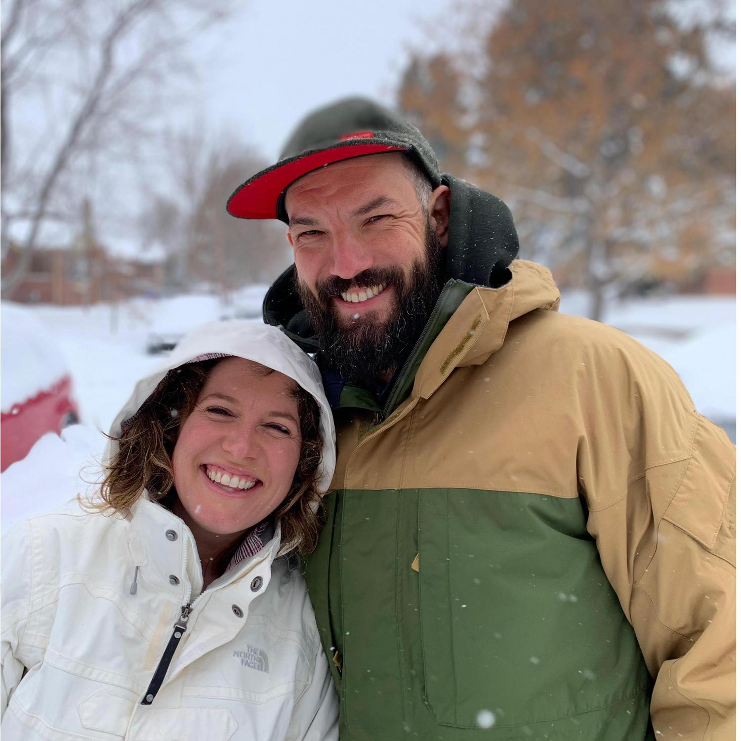 Snowy day in Denver