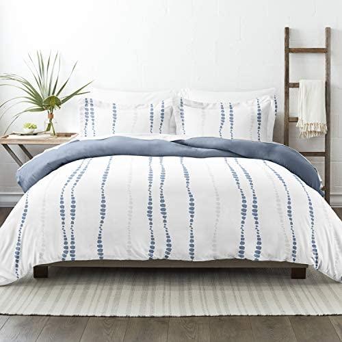 Linen Market Premium Ultra Soft Urban Vibe Pattern 3 Piece Reversible Duvet Cover Set King/California King Navy