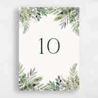 Green Wedding Table Number - Winslow