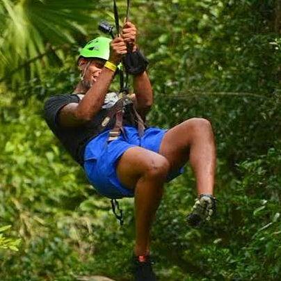 2021: Daiyawn ziplining in Tulum (Part 4)
