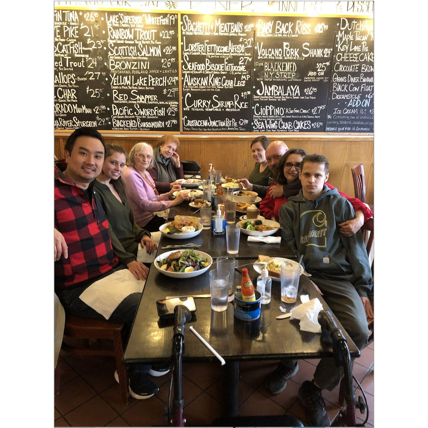 The Chrzans celebrated two birthdays at Glen's Diner, one of our favorites that shut their doors for good recently.