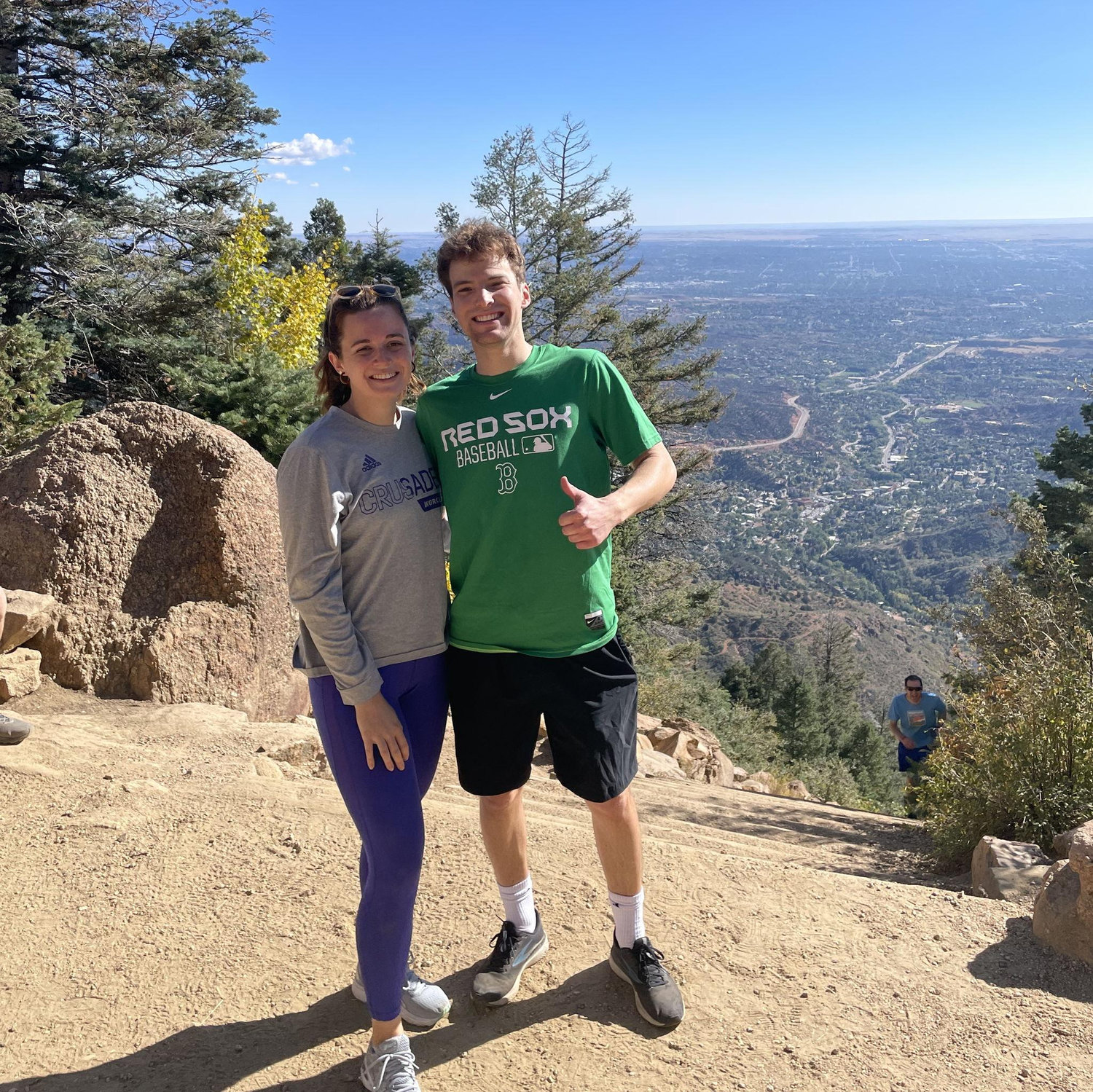 During Emma's October 2022 visit to Max in Colorado, we climbed 2,744 steps and summited the Manitou Incline in Manitou Springs, Colorado.