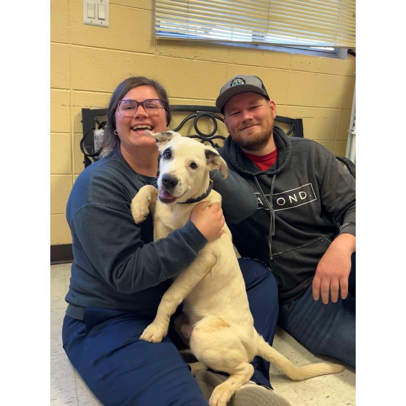 The day we added Petey to our family!