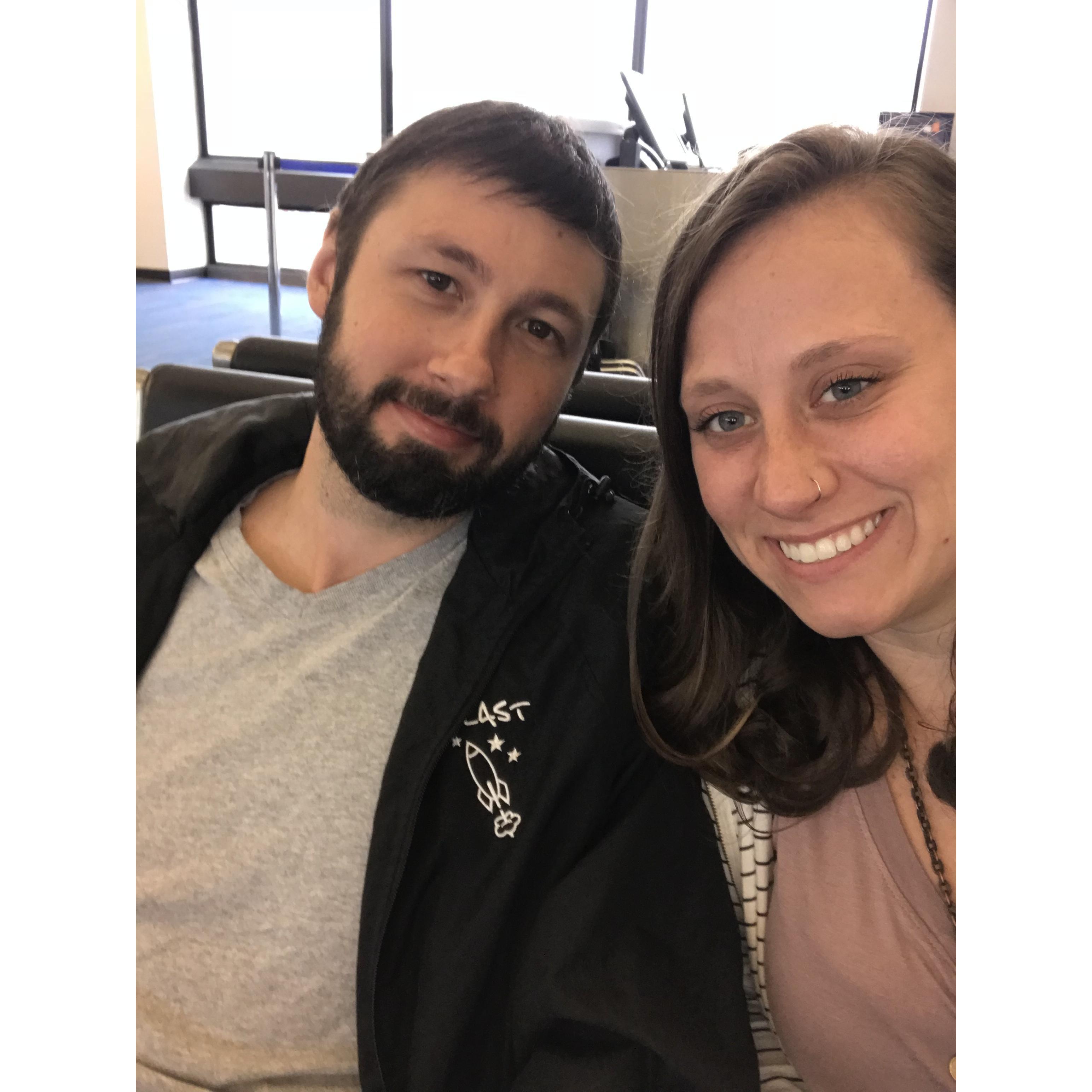 Our First trip together, Atlanta to go to Six Flags and meet my best friends.