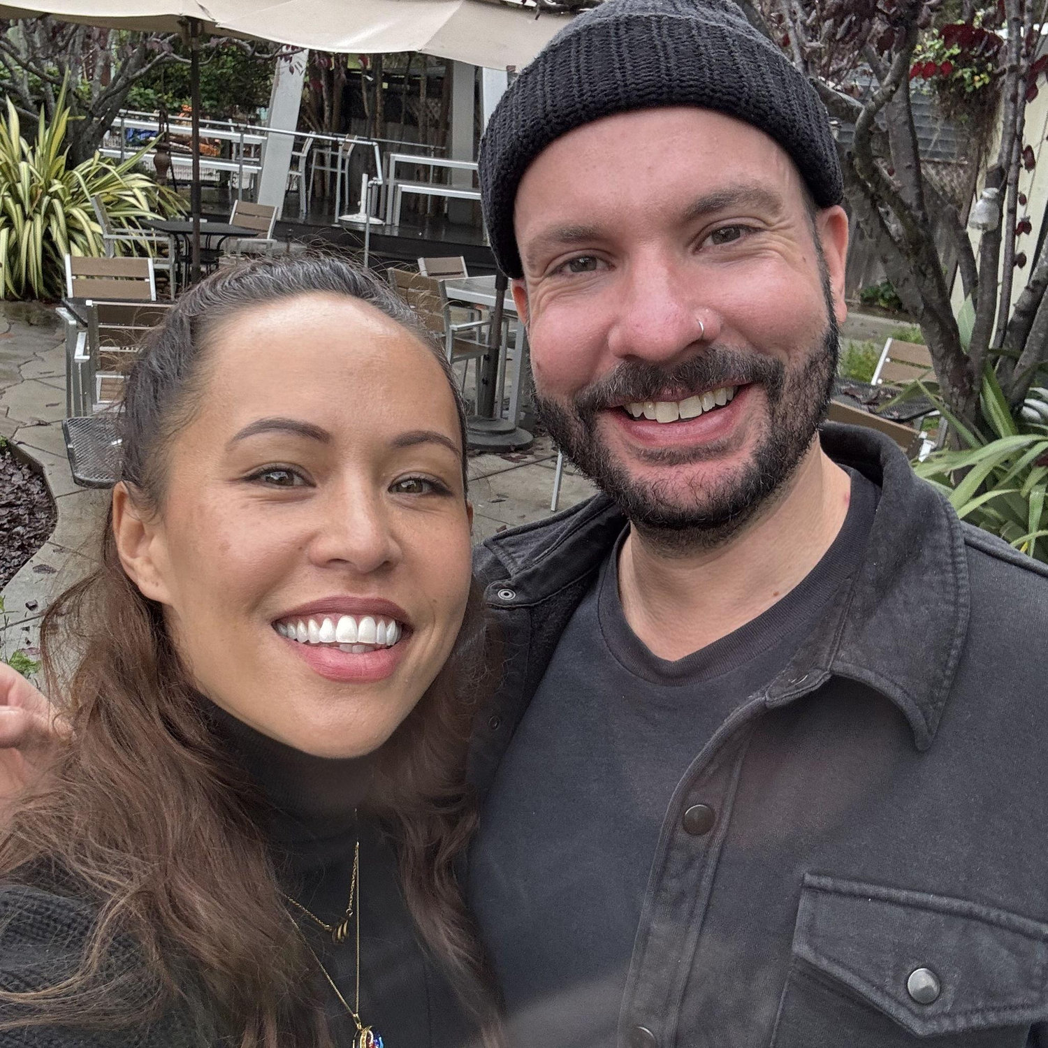 Neal took Raychel to Cambria for Christmas