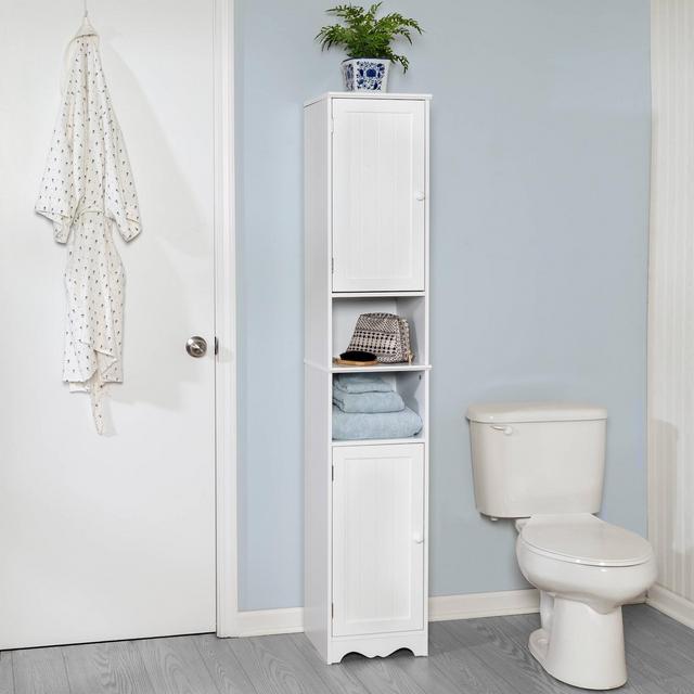 Bathroom High Cabinet White - Honey Can Do