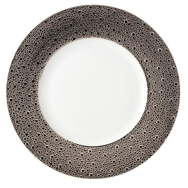 Bernardaud Ecume Platinum Oversized Service Plate
