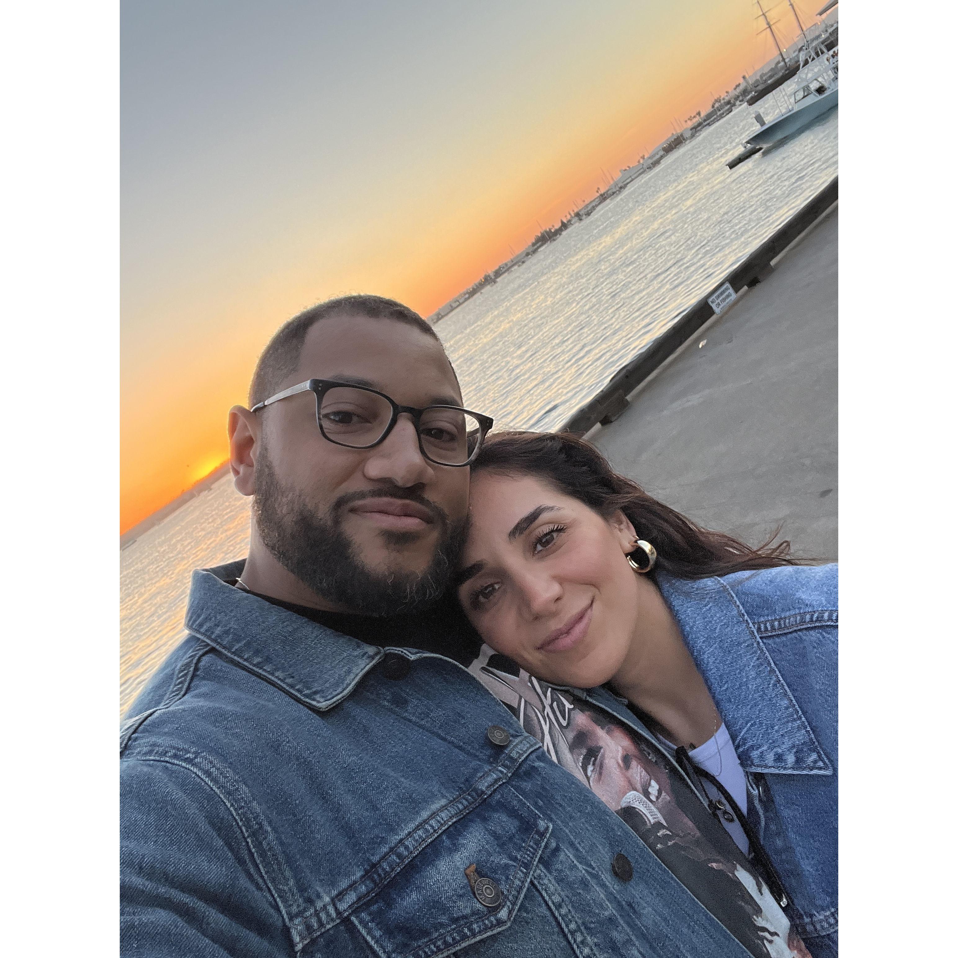 Sunset walks in San Diego