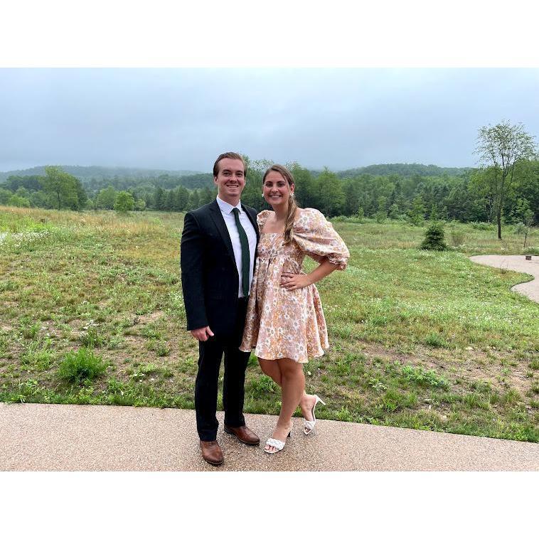 All dressed up for Cindy and Nolan's (family friends) wedding! Northern Michigan - June 2021