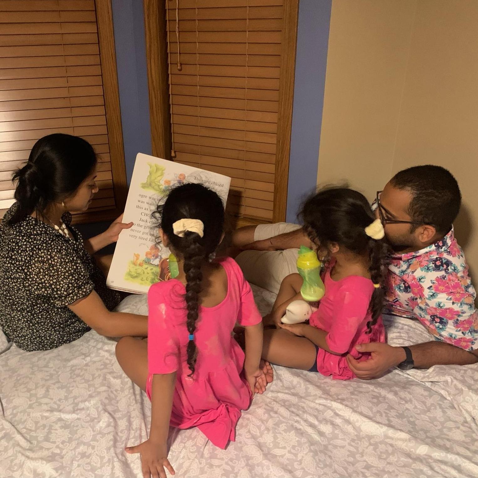 Did a very animated reading of the Jack and the Beanstalk and discovered our shared love for kids!