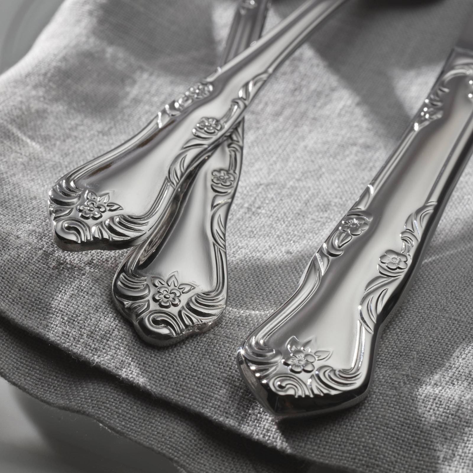 【ONEIDA】ギャラリートレー【シルバープレート】61cm ハンドル 大型 Oneida, Azalea 20-Piece Everyday Flatware Set, Service For 4 | Zola