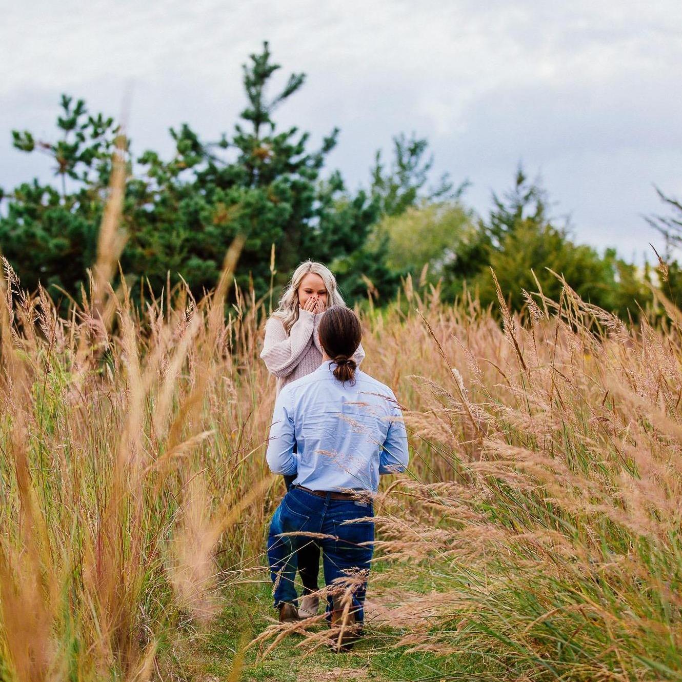 The moment he popped the question