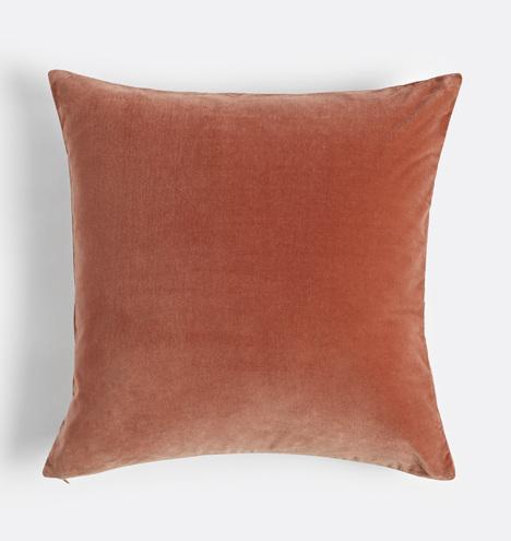 Italian Velvet Pillow Cover-Blush Color