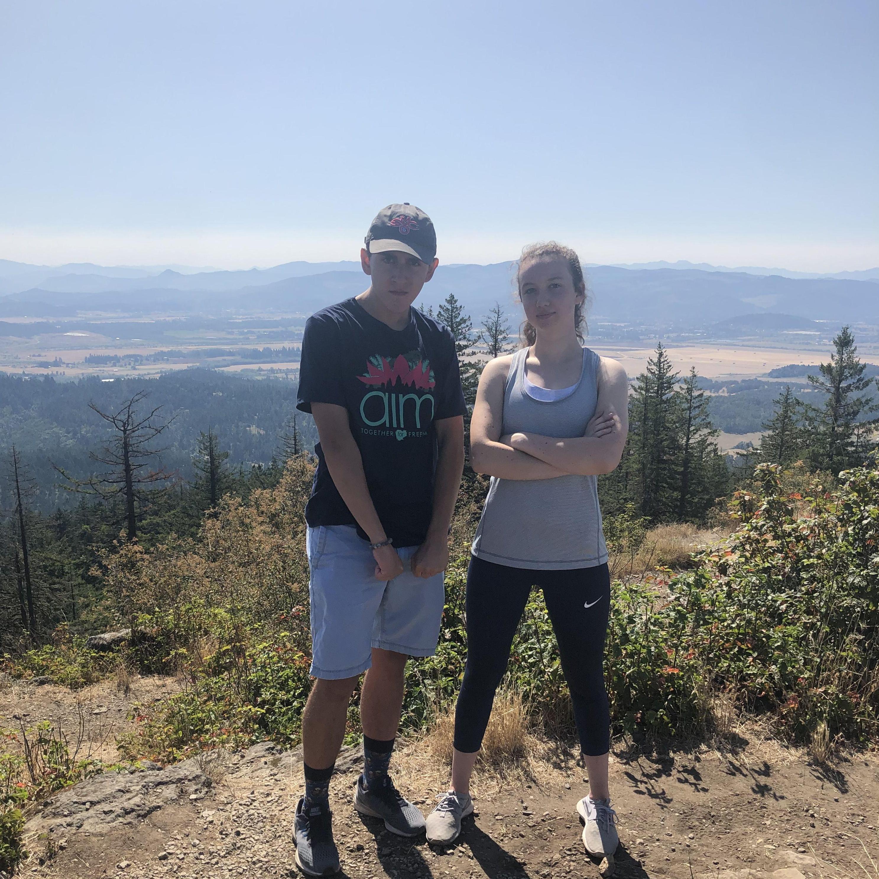 We hiked Spencer's Butte on Tyler's first trip to Eugene.