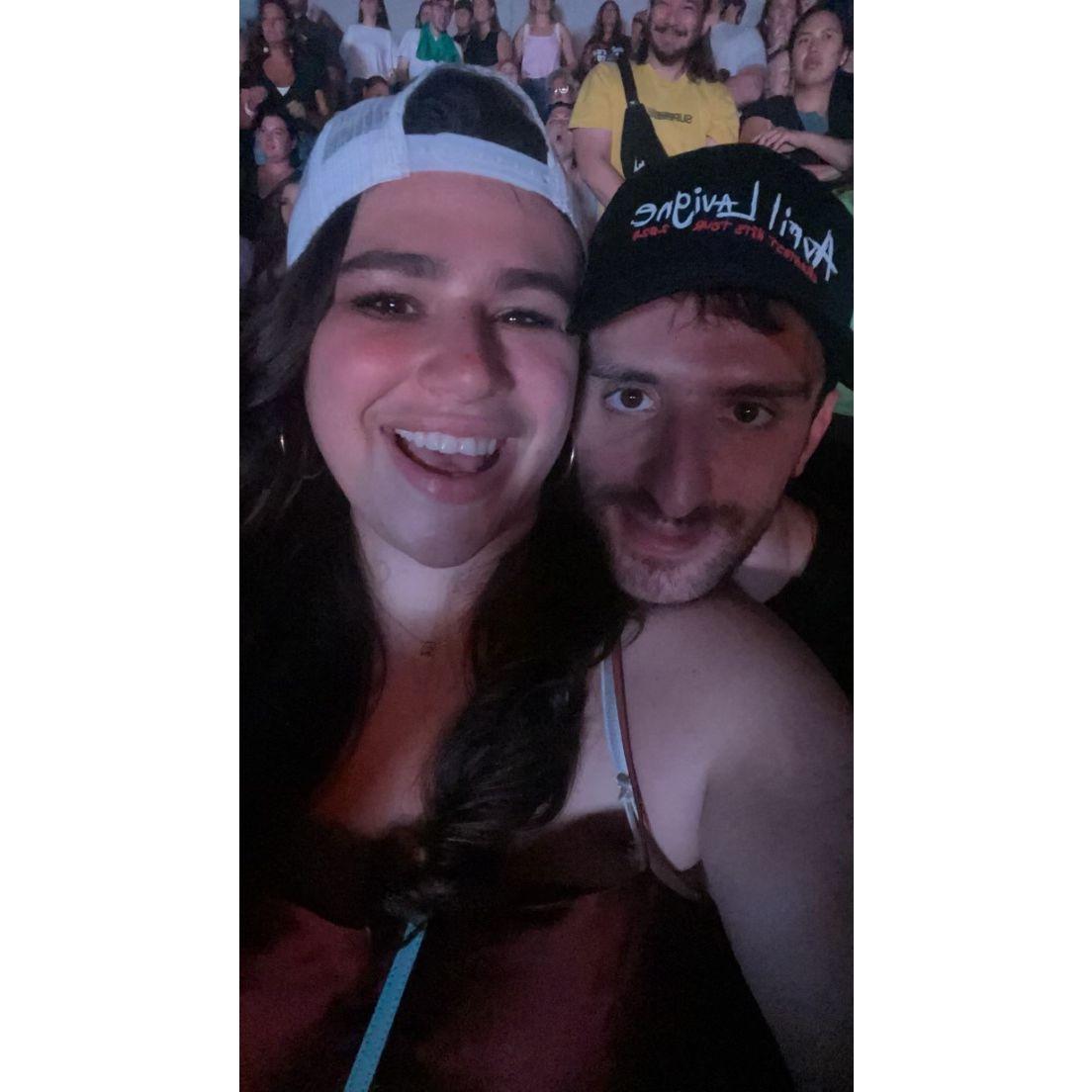 We spent our engagement going to a lot of Concerts including Avril and....