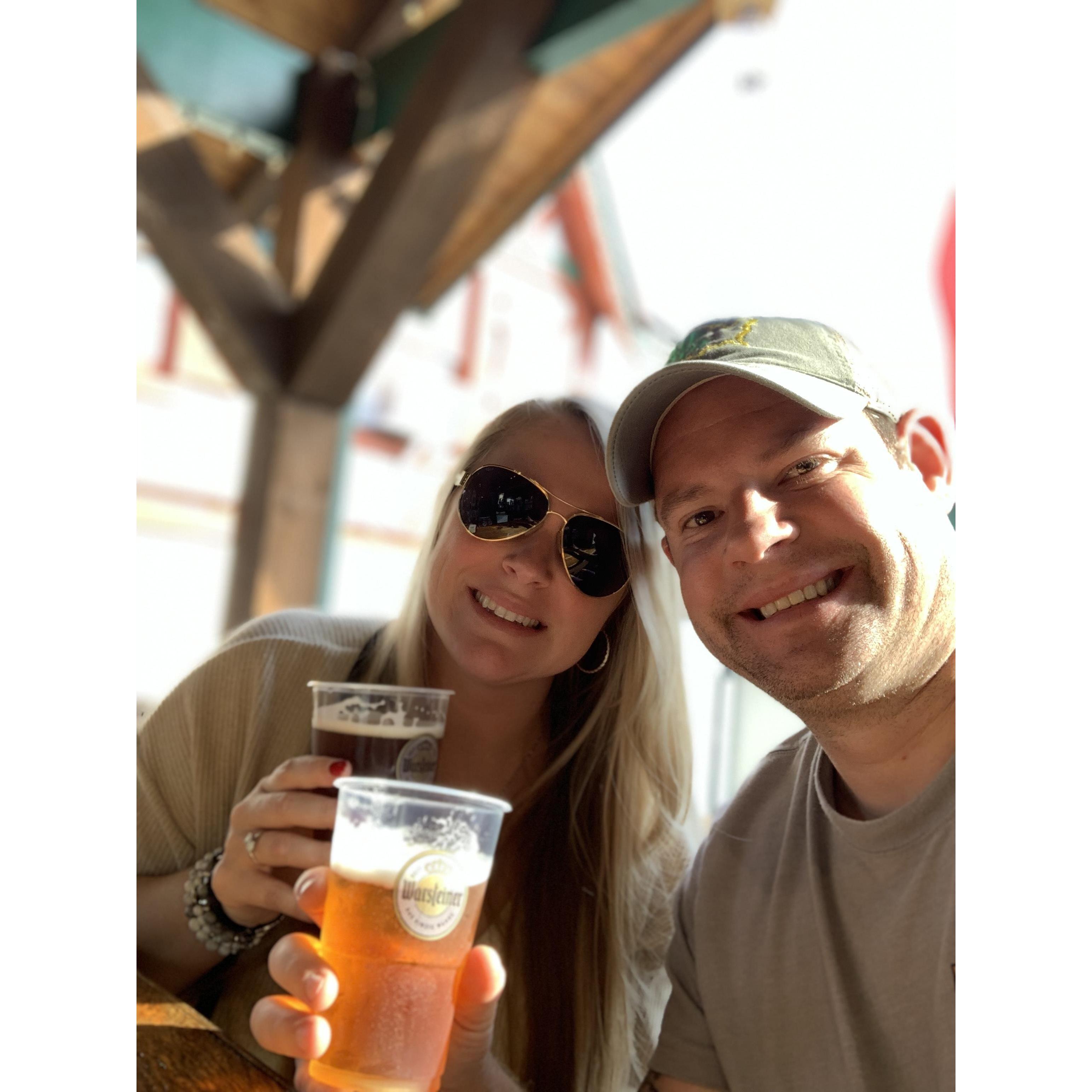 Our first time at Oktoberfest in Helen, GA.