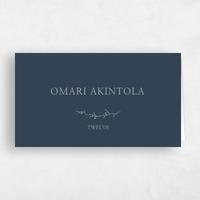 Blue Wedding Place Card - Earlewood