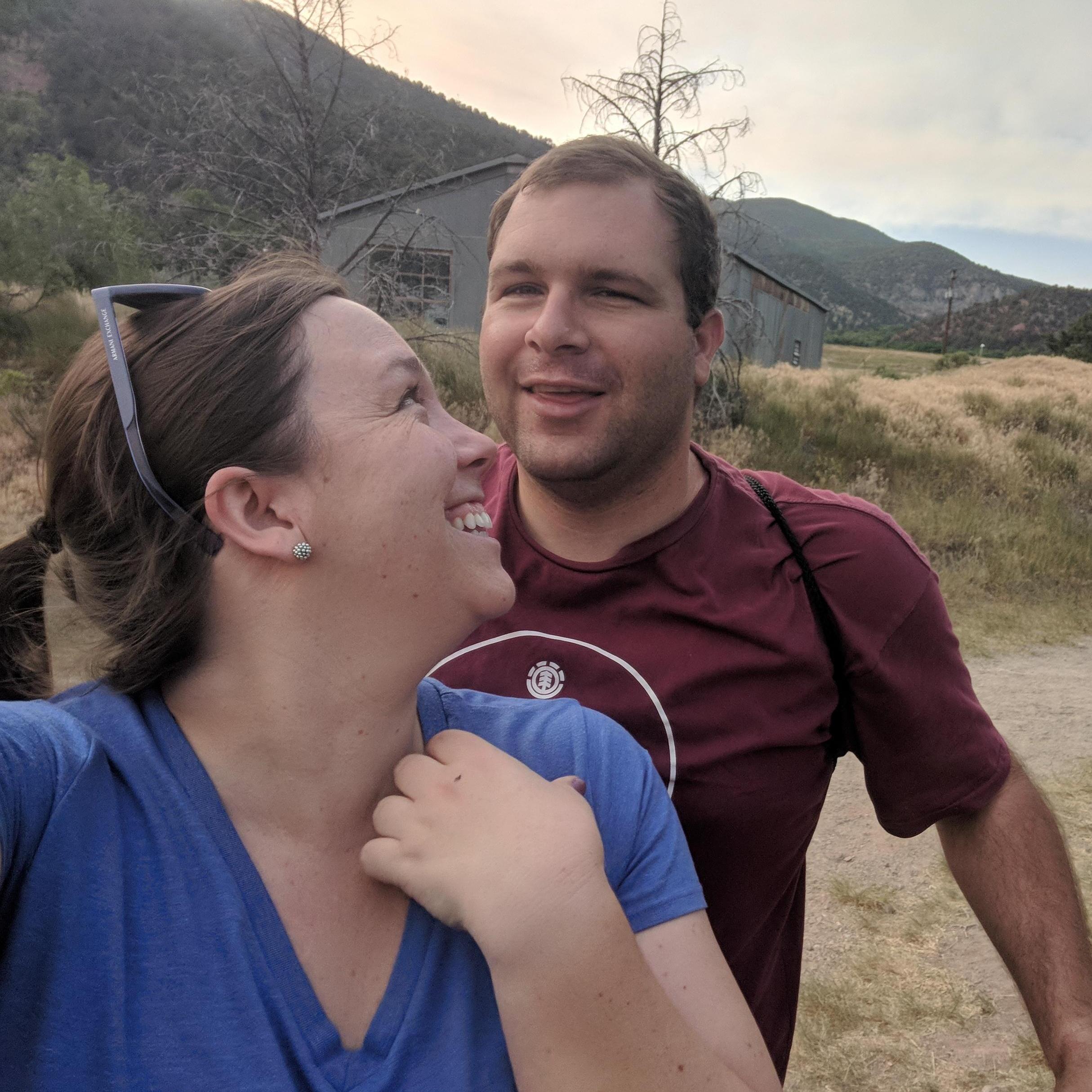Hiking up in Rifle Falls in Colorado, June 2018
