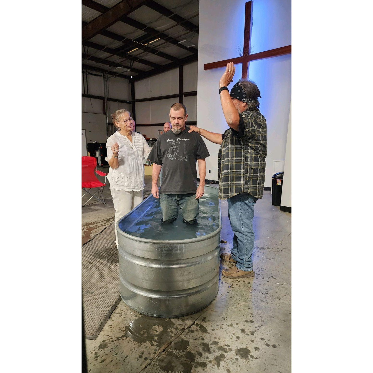 We got baptized together November 19, 2023 at Freedom Biker Church