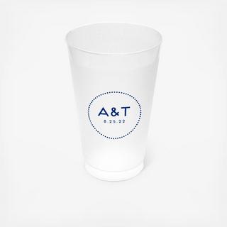 Dotted Circle Frost Flex Cup, Set of 25 - Personalized