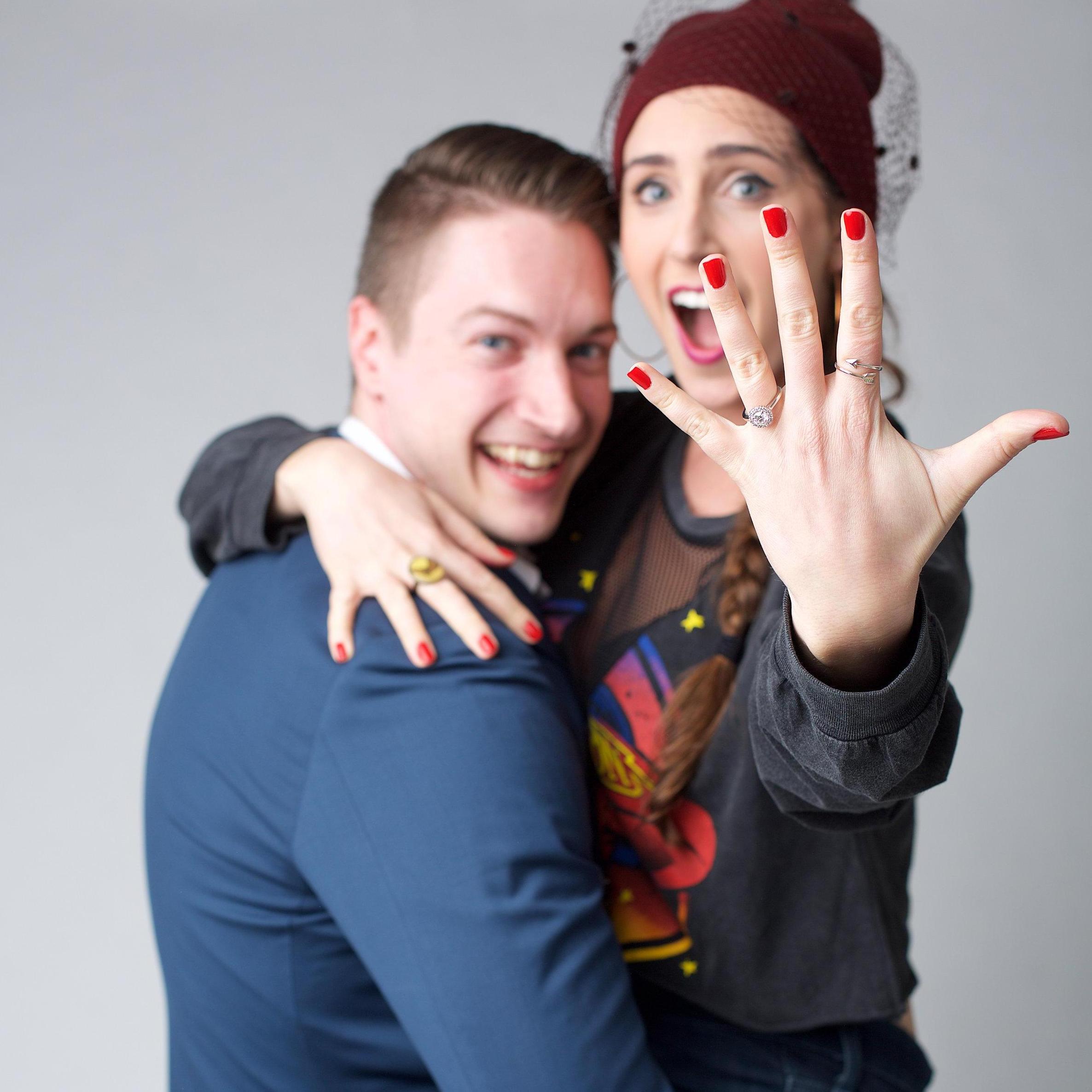 Cory planned the best proposal ever! April, 2018.