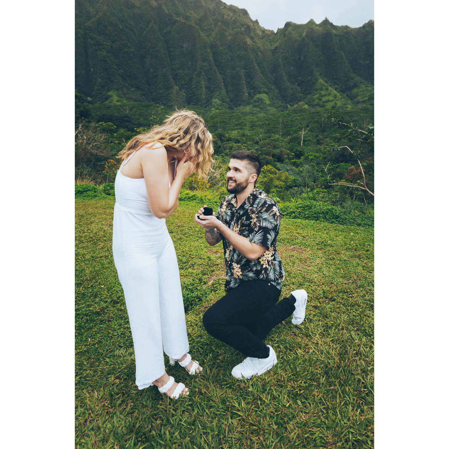 Engagement at the Ho'omaluhia Botanical Garden in Kaneohe, Oahu, Hawai'i - April 2023