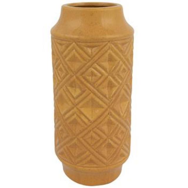 Mustard Diamond Vase