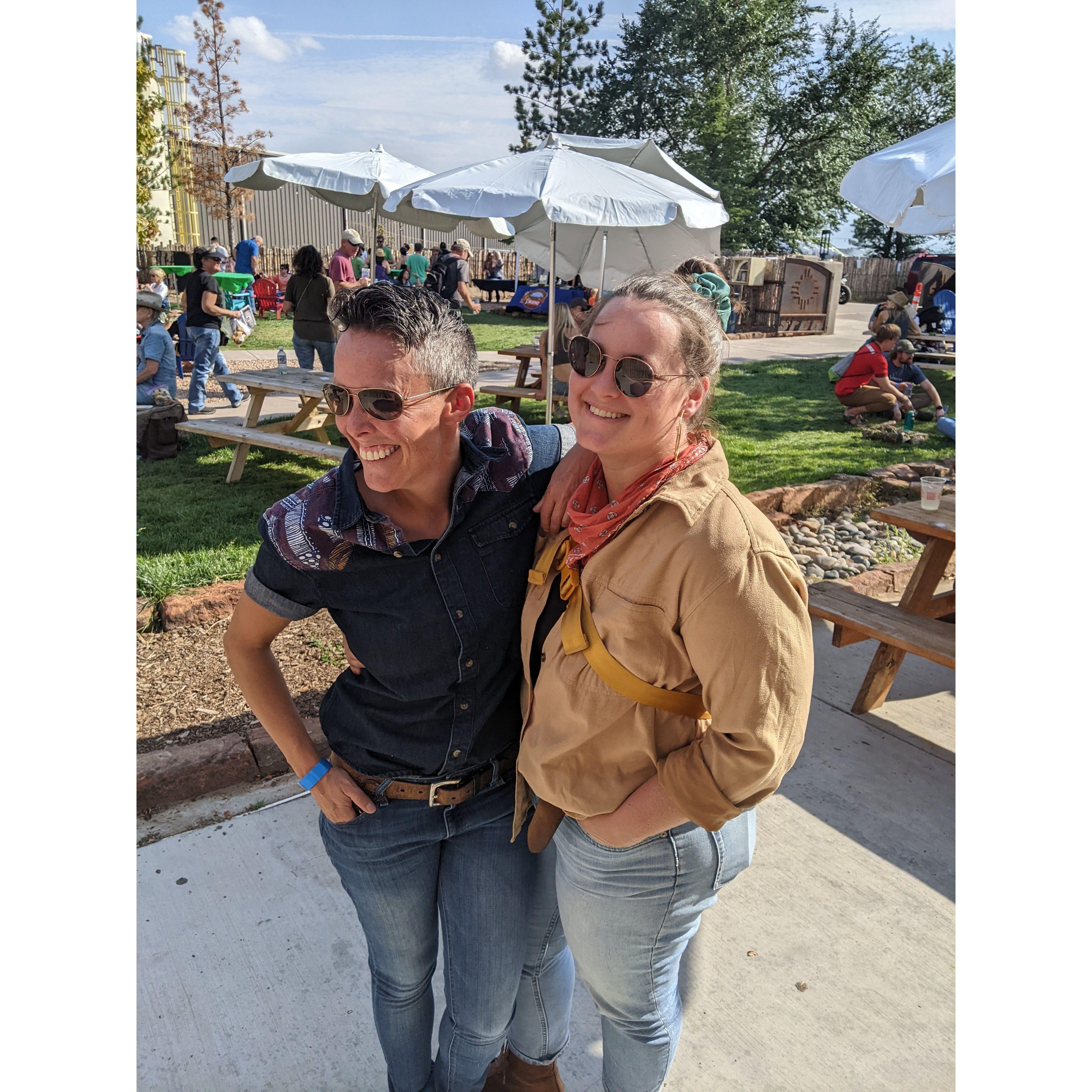 This was before we ate 10 different burgers at the green chile cheeseburger festival in Santa Fe