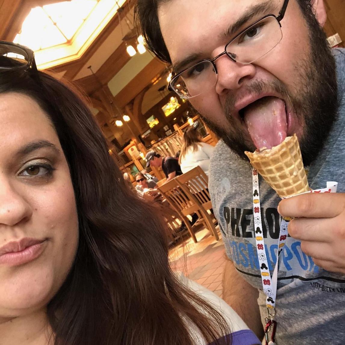 One of our MANY Disneyland trips, and Jacob is always eating!