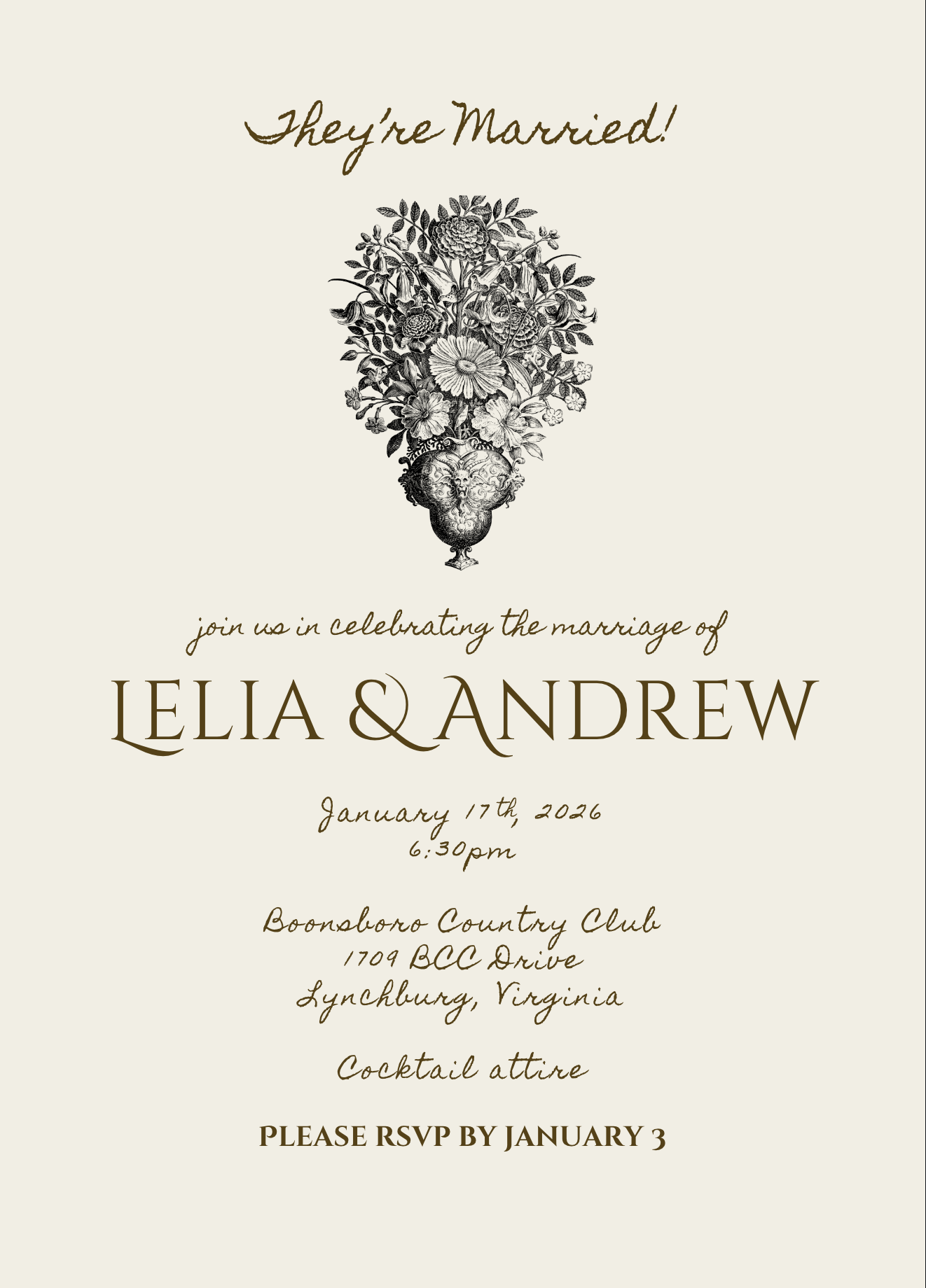 The Wedding Website of Lelia Burge Gaskin and Andrew Gaskin